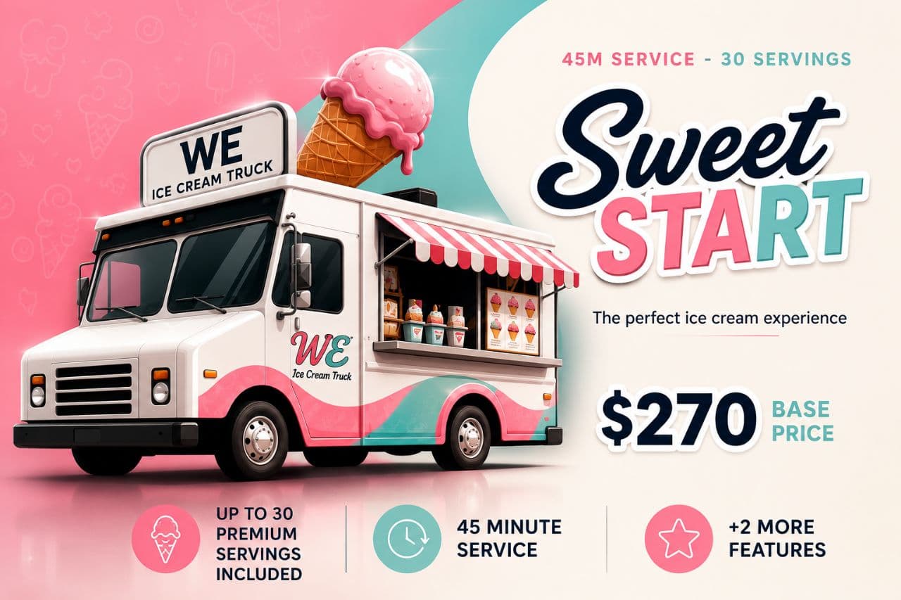 Sweet Start - Ice cream truck rental and catering package in Massachusetts