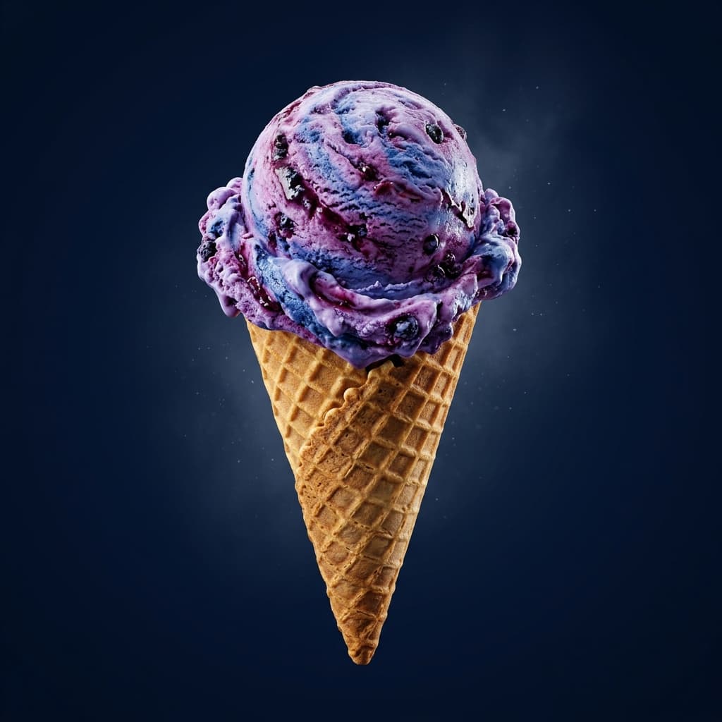 Blueberry ice cream for Pinehurst